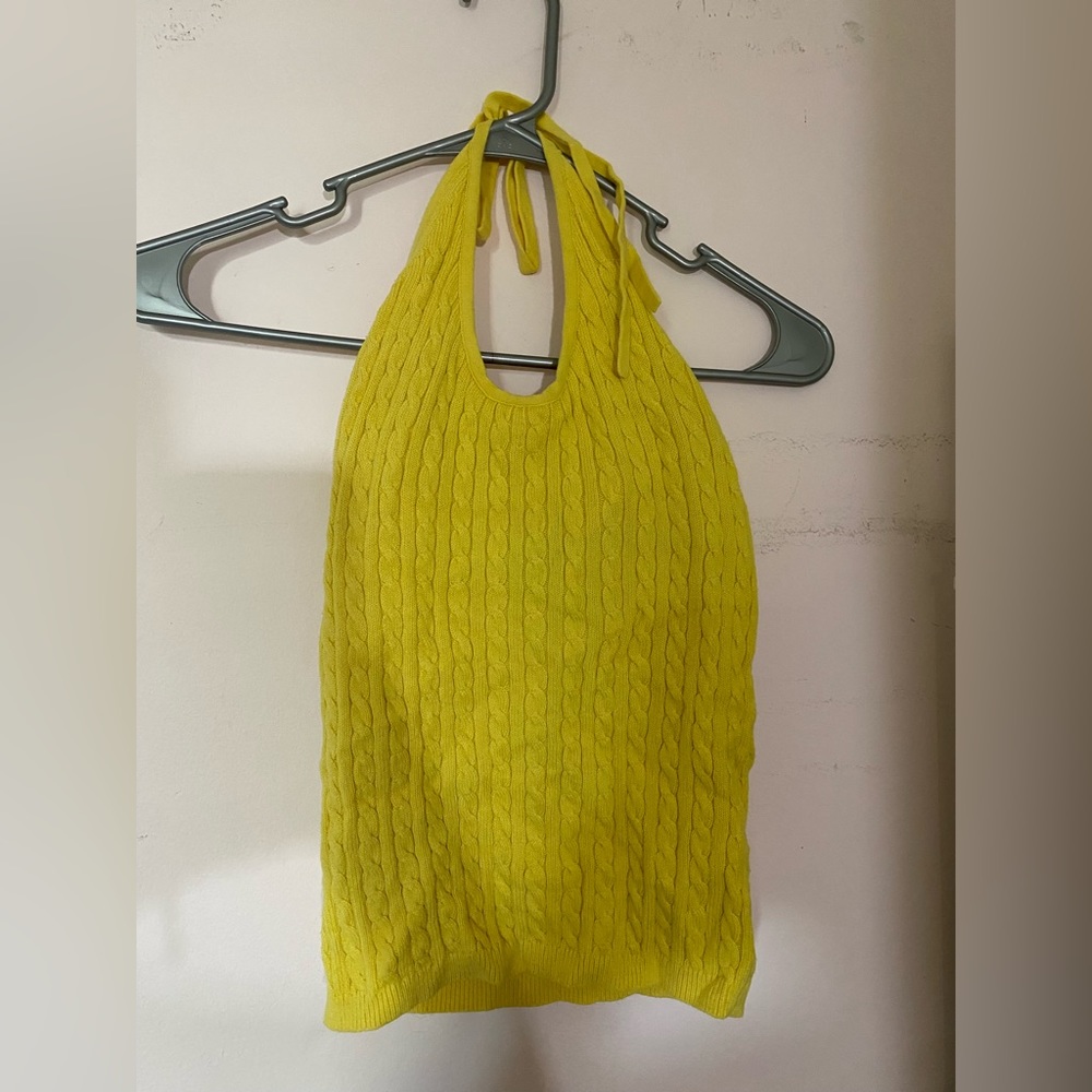 Yellow halter top, GAP Size XS